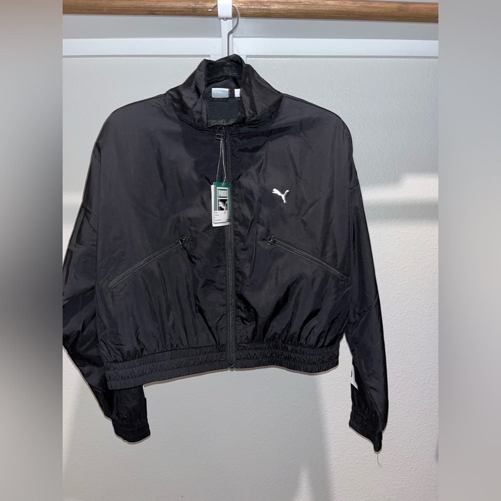PUMA Women's Black Windbreaker Jacket - Picture 2 of 5